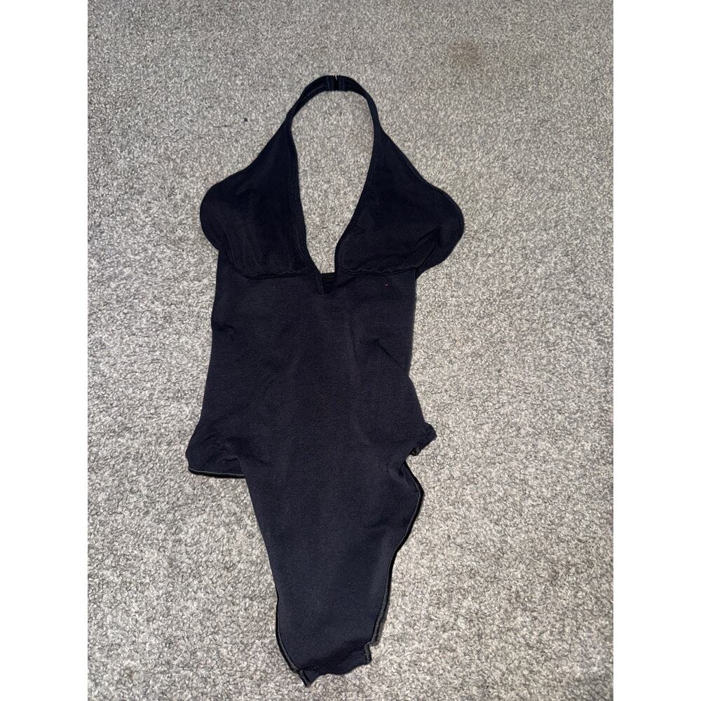 SKIMS halter neck sculpting bodysuit in black size medium - md SKIMS shapewear